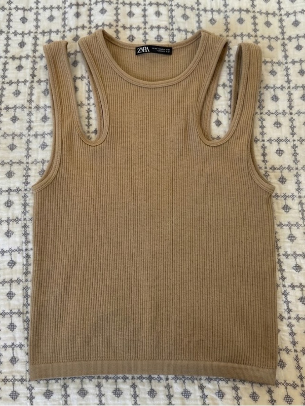 Zara beige summer top